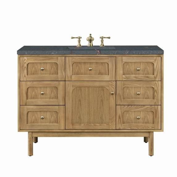 James Martin Vanities 545-V48-3Pbl Laurent 48" Single Basin Poplar Wood Vanity Set - Light