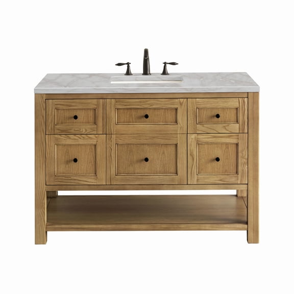 James Martin Vanities 330-V48-LNO-3VSL Breckenridge 48" Free Standing Single Basin Poplar