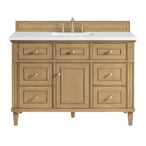 James Martin Vanities 48" Single Vanity, Light Natural Oak