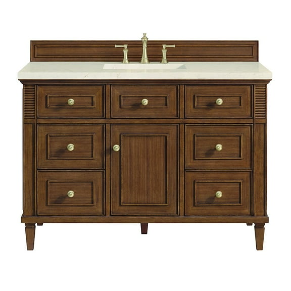 James Martin Vanities 424-V48-3Emr Lorelai 48" Single Basin Wood Vanity Set - Mid-Century