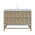 thumbnail image 1 of James Martin Vanities D100-V48-PBO-3CAR Emmeline 48" Single Basin Ash Wood Vanity Set -, 1 of 5
