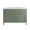 thumbnail image 1 of James Martin Vanities 48" Single Vanity, Smokey Celadon w/ 3 CM Arctic Fall Top, 1 of 7