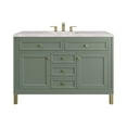 thumbnail image 1 of James Martin Vanities 48" Single Vanity, Smokey Celadon w/ 3 CM Eternal Jasmine Pearl Top, 1 of 7