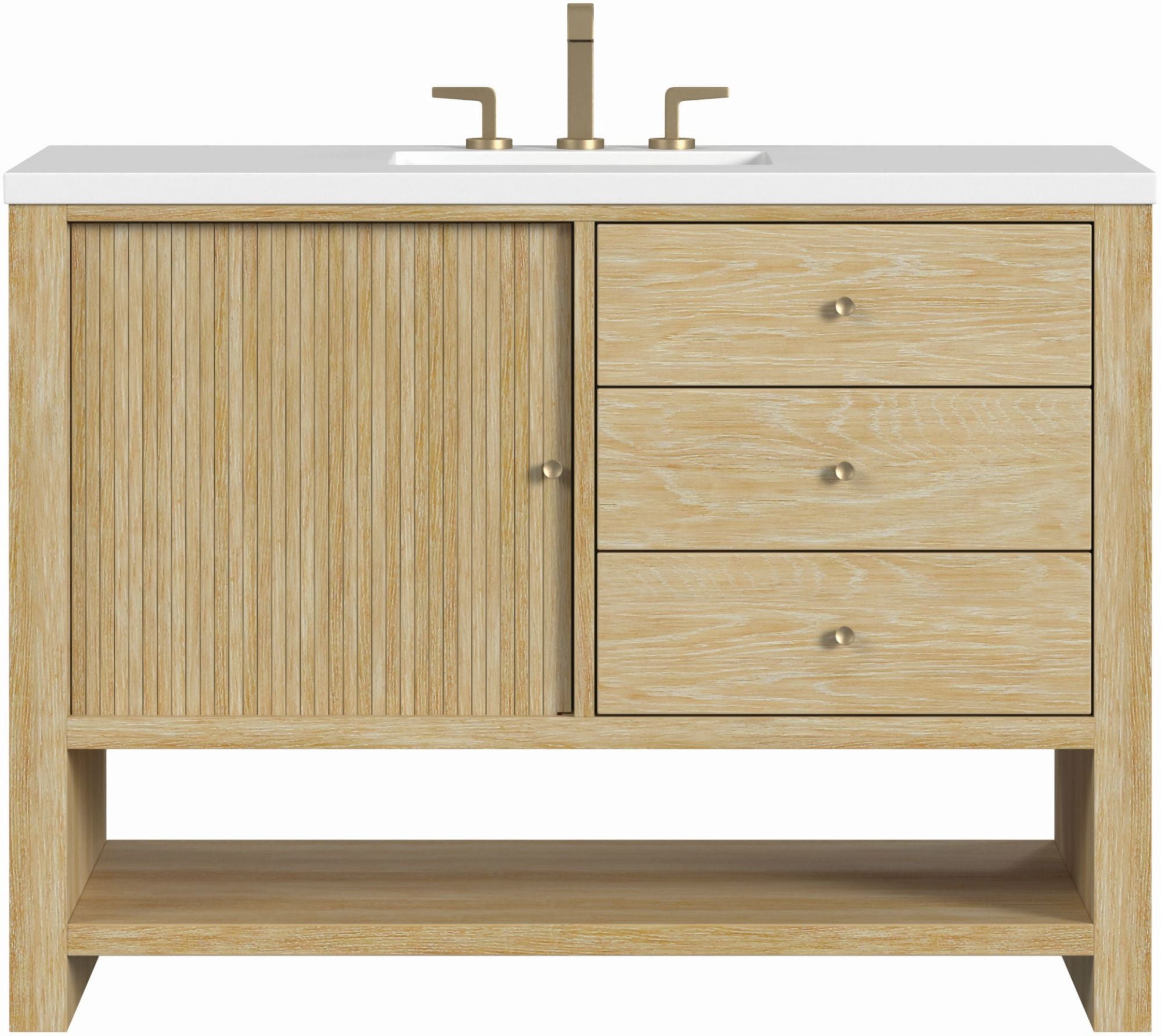 James Martin Vanities D404-V48-SWO-3WZ Marigot 48" Single Basin Wood