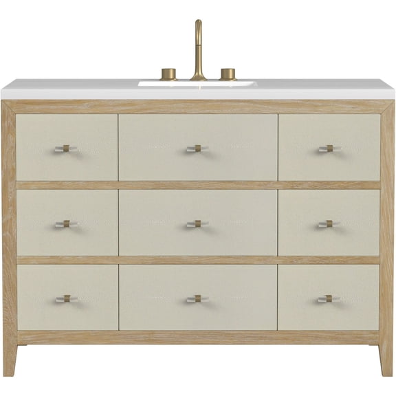 James Martin Vanities D604-V48-SHG-3WZ Celeste 48" Single Basin Wood Vanity Set -
