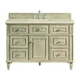 thumbnail image 1 of James Martin Vanities 424-V48-3Emr Lorelai 48" Single Basin Wood Vanity Set - Whitewashed, 1 of 7