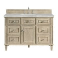 thumbnail image 1 of James Martin Vanities 48" Single Vanity, Whitewashed Oak w/ 3 CM Ethereal Noctis Quartz Top, 1 of 7