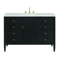 thumbnail image 1 of James Martin Vanities 48" Vanity, Carbon Oak w/ 3 CM Ethereal Noctis Quartz Top, 1 of 7
