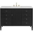 thumbnail image 1 of James Martin Vanities 485-V48-Fenc Myrrin 48" Free Standing Single Basin Ash Wood Vanity, 1 of 7