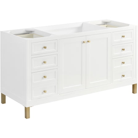James Martin Vanities 503-V60s Chicago 60" Free Standing Single Basin Vanity Cabinet Only