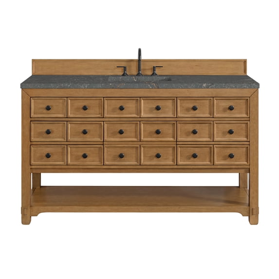 James Martin Vanities 505-V60s-3Pbl Malibu 60" Free Standing Single Basin Vanity Set -