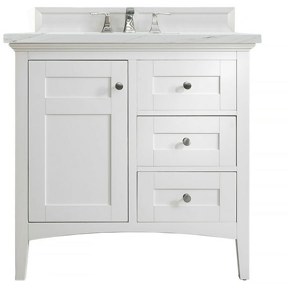 James Martin Vanities 527-V36-3Enc Palisades 36" Free Standing Single Basin Hardwood
