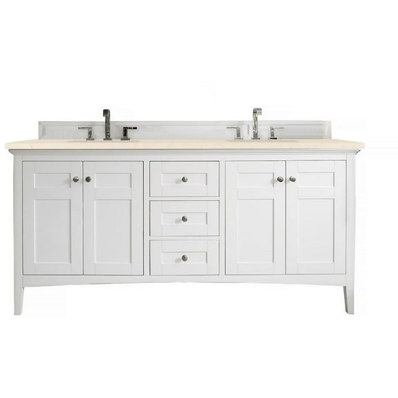James Martin Vanities 527-V72-3Emr Palisades 72" Free Standing Double Basin Hardwood