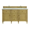 thumbnail image 1 of James Martin Vanities 60" Double Vanity, Light Natural Oak w/ 3 CM Lime Delight Quartz Top, 1 of 7