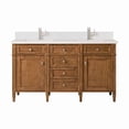 thumbnail image 1 of James Martin Vanities 650-V60D-SBR-1WZ Brittany 60" Double Basin Poplar Wood Vanity Set -, 1 of 7