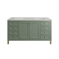 thumbnail image 1 of James Martin Vanities 60" Double Vanity, Smokey Celadon w/ 3 CM Eternal Serena Top, 1 of 7