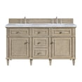 thumbnail image 1 of James Martin Vanities 424-V60D-WWO-3CAR Lorelai 60" Double Basin Wood Vanity Set -, 1 of 7