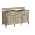 thumbnail image 1 of James Martin Vanities 424-V60D-WWO Lorelai 60" Double Basin Wood Vanity Cabinet Only -, 1 of 7
