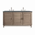 thumbnail image 1 of James Martin Vanities 620-V60d-3Pbl Portland 60" Double Basin Wood Vanity Set - Wood, 1 of 2