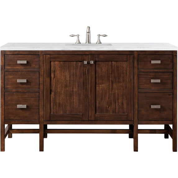 James Martin Vanities E444-V60s-3Af Addison 60" Free Standing Single Basin Hardwood Vanity