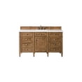 thumbnail image 1 of James Martin Vanities 650-V60S-SBR-3WZ Brittany 60" Single Basin Poplar Wood Vanity Set -, 1 of 7
