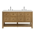 thumbnail image 1 of James Martin Vanities 330-V60D-LNO-3LDL Breckenridge 60" Free Standing Double Basin Poplar, 1 of 7