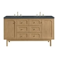 thumbnail image 1 of James Martin Vanities 545-V60D-LNO-3CSP Laurent 60" Double Basin Poplar Wood Vanity Set -, 1 of 7