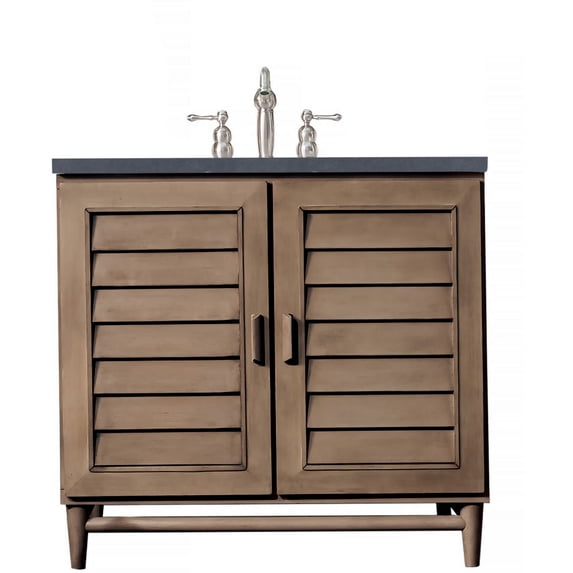 James Martin Vanities 620-V36-WW-3CSP Portland 36" Free Standing Single Basin Vanity Set -