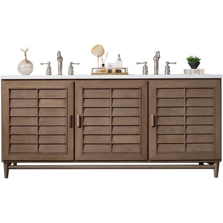 James Martin Vanities 620-V72-WW-3CAR Portland 72" Free Standing Double Vanity Set - Wood