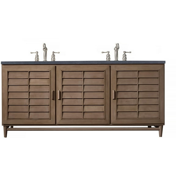 James Martin Vanities 620-V72-3Csp Portland 72" Free Standing Double Basin Vanity Set -