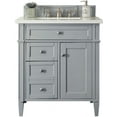 thumbnail image 1 of James Martin Vanities 650-V30-3Car Brittany 30" Single Basin Poplar Wood Vanity Set - Grey, 1 of 7