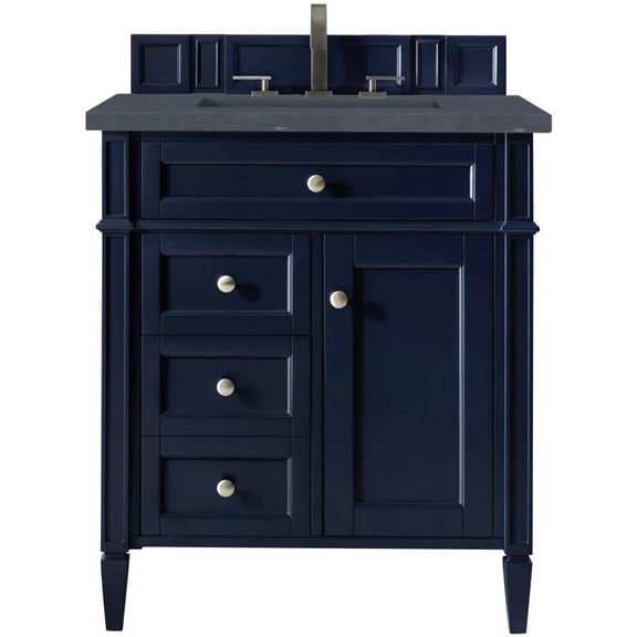 James Martin Vanities 650-V30-3Csp Brittany 30" Single Basin Poplar Wood Vanity Set -