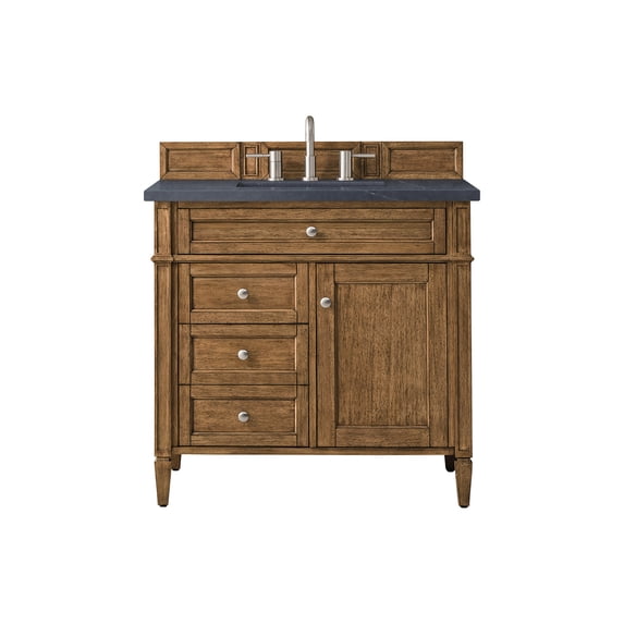 James Martin Vanities 650-V36-SBR-3CSP Brittany 36" Single Basin Poplar Wood Vanity Set -