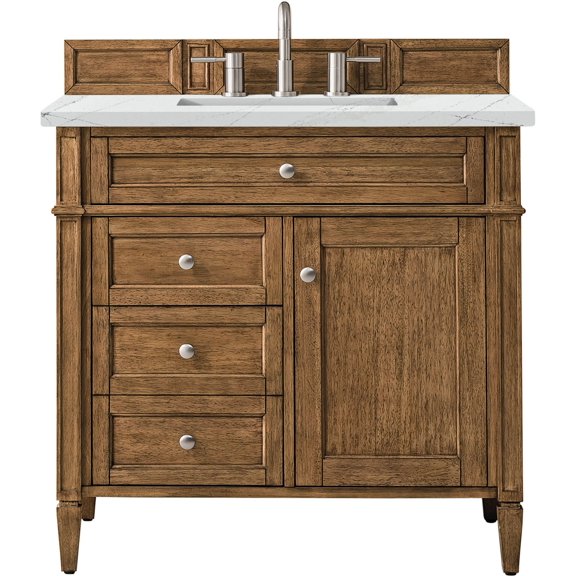James Martin Vanities 650-V36-3Enc Brittany 36" Single Basin Poplar Wood Vanity Set -