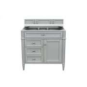 James Martin Vanities 650-V36 Brittany 36" Single Basin Poplar Wood Vanity Cabinet Only -