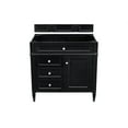 thumbnail image 1 of James Martin Vanities 650-V36-BKO Brittany 36" Single Basin Poplar Wood Vanity Cabinet, 1 of 7