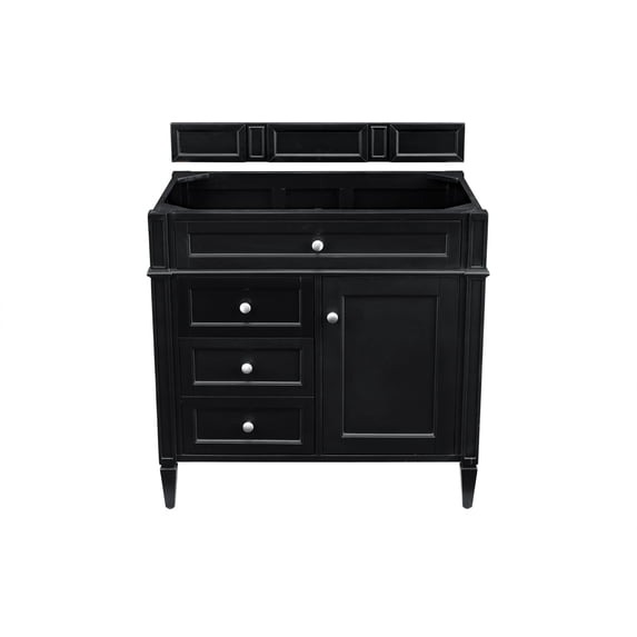 James Martin Vanities 650-V36-BKO Brittany 36" Single Basin Poplar Wood Vanity Cabinet