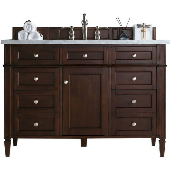 James Martin Vanities 650-V48-3Car Brittany 48" Single Basin Poplar Wood Vanity Set - Wood