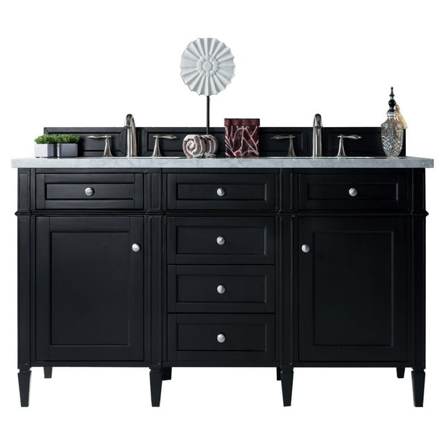 James Martin Vanities 650-V60d-3Oglb Brittany 60" Double Basin Poplar Wood Vanity Set