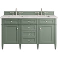 thumbnail image 1 of James Martin Vanities 650-V60d-Fejp Brittany 60" Free Standing Double Basin Poplar Wood, 1 of 7