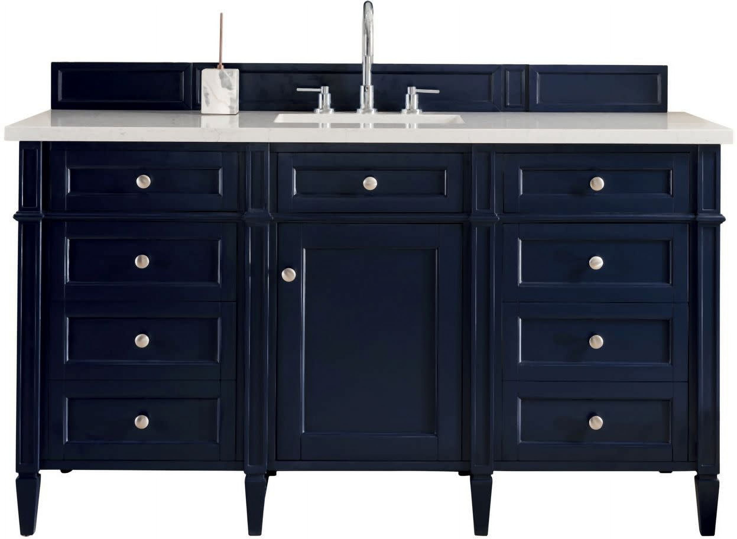 James Martin Vanities 650V60s3Ejp Brittany 60" Single Basin Poplar