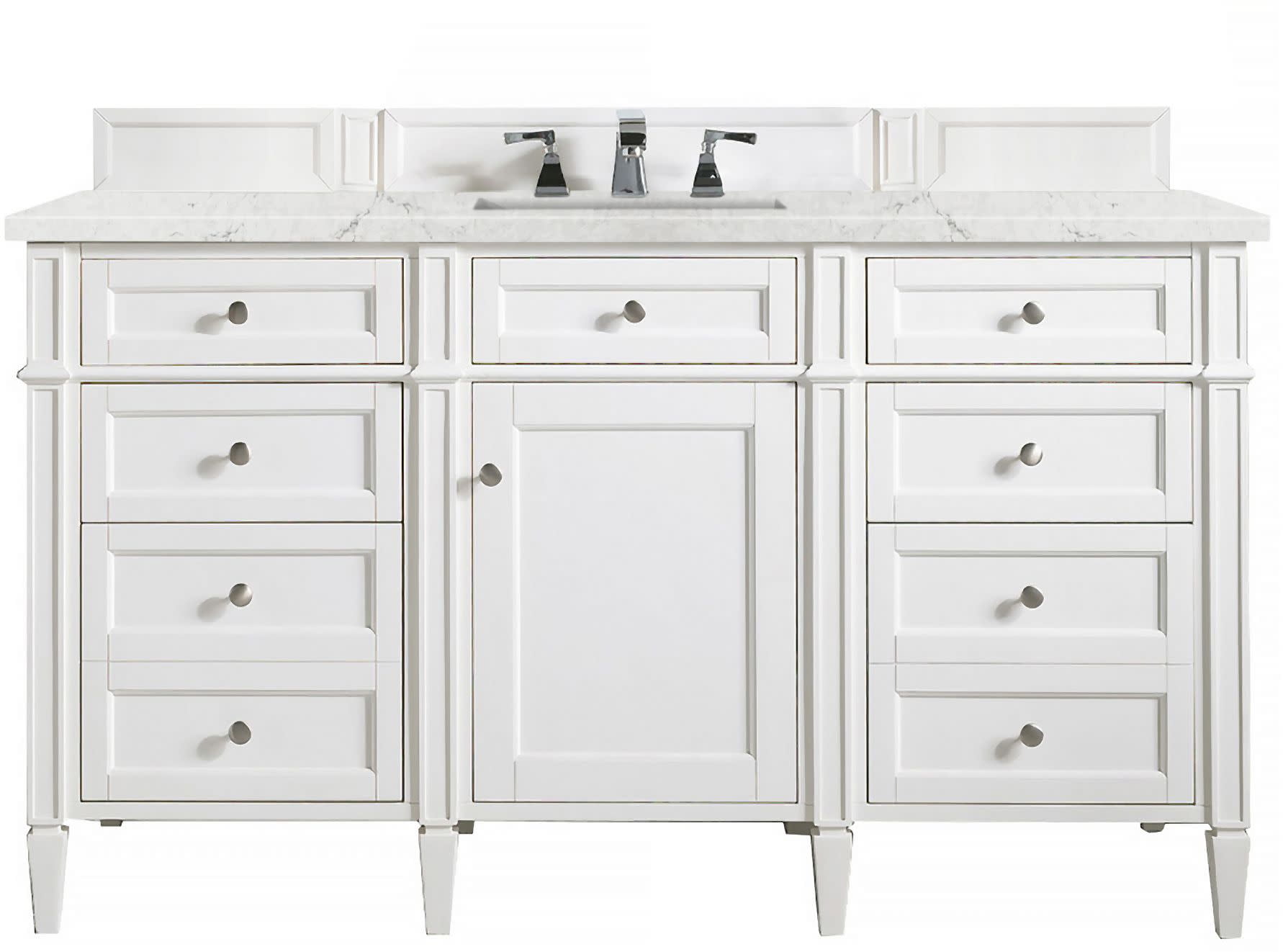 James Martin Vanities 650V60s3Ejp Brittany 60" Single Basin Poplar