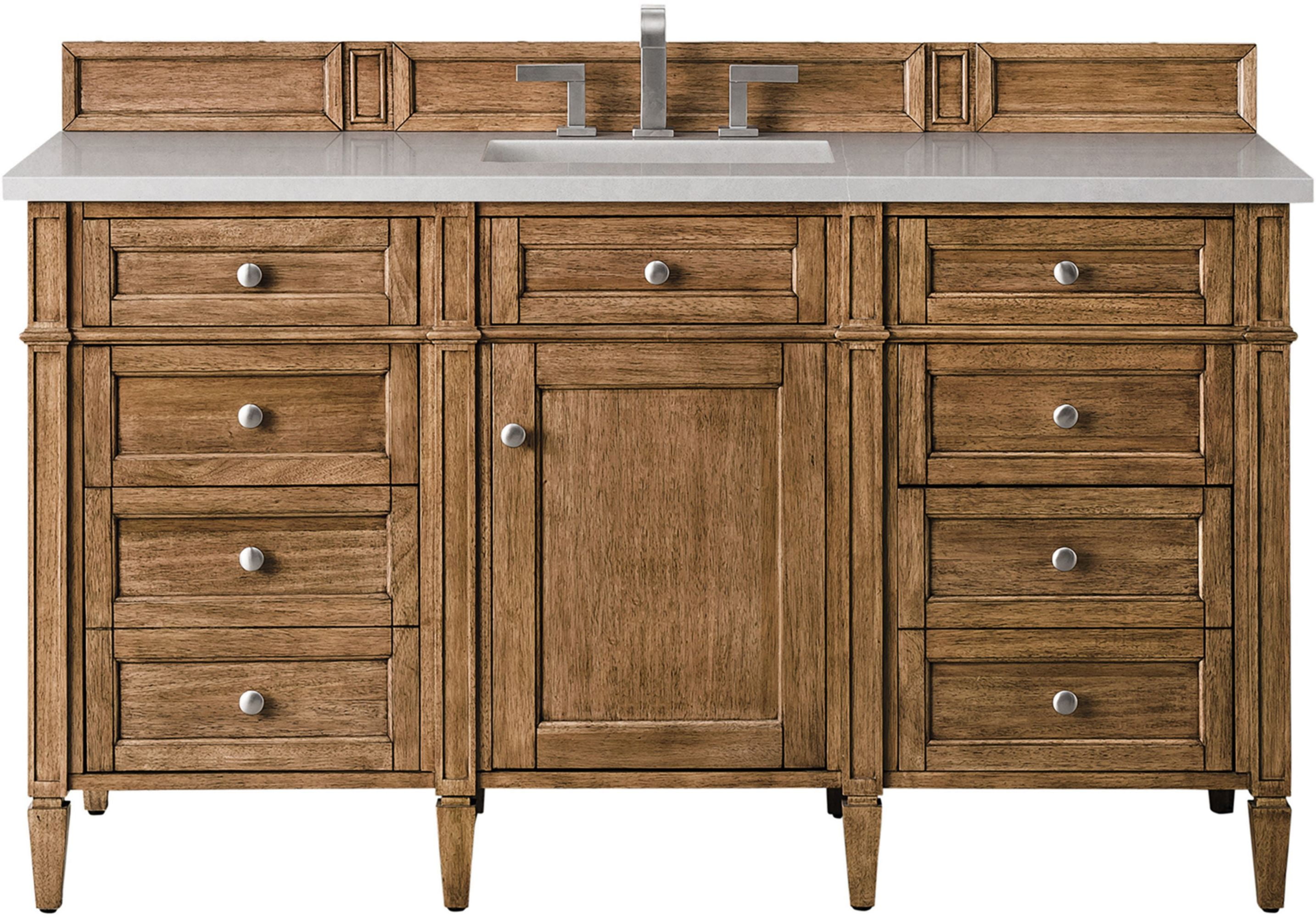 James Martin Vanities 650V60s3Esr Brittany 60" Single Basin Poplar