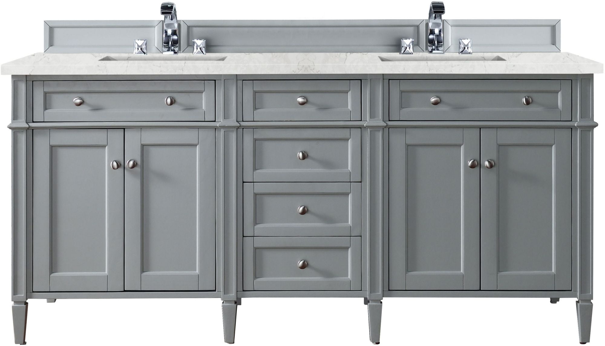 James Martin Vanities 650V723Ejp Brittany 72" Double Basin Poplar