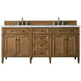 thumbnail image 1 of James Martin Vanities 650-V72-SBR-3EJP Brittany 72" Double Basin Poplar Wood Vanity Set -, 1 of 7
