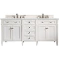 thumbnail image 1 of James Martin Vanities 650-V72-3Enc Brittany 72" Double Basin Poplar Wood Vanity Set -, 1 of 7