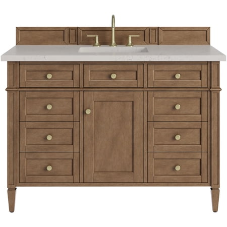 James Martin Vanities 655-V48-PCN-3SFR Brittany 48" Free Standing Single Basin Poplar Wood