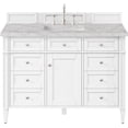thumbnail image 1 of James Martin Vanities 655-V48-Fvsl Brittany 48" Free Standing Single Basin Poplar Wood, 1 of 7