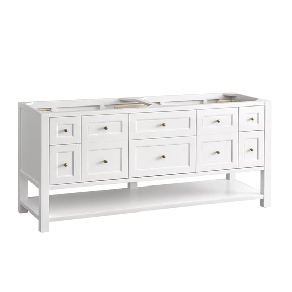 James Martin Vanities 330-V72 Breckenridge 72" Free Standing Double Basin Poplar Wood