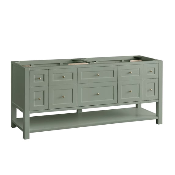 James Martin Vanities 330-V72 Breckenridge 72" Free Standing Double Basin Poplar Wood